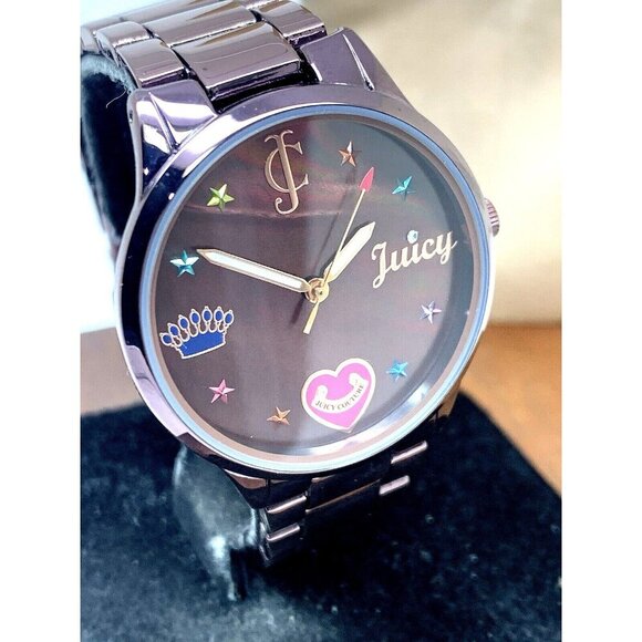 Juicy By Juicy Couture Women's Watch JC/1017 Quartz Brown Stainless Steel 36mm - Picture 1 of 14